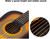 JMFinger Beginner Classical Guitar 30 Inch Kids Nylon Strings Guitar with Gig Bag, Strap, Picks, 3 in 1 Metronome & Tuner, Sunburst