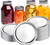 100 Piece Can Lid, Regular Mouth Split Mason Jar Lid (70mm Silver)