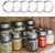 100 Piece Can Lid, Regular Mouth Split Mason Jar Lid (70mm Silver)