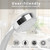 LED Shower Head Handheld Color-Changing Automatically Hydropower without Batteries