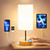 Bedside Lamp Touch Control Table Lamp with USB A+C Charging Ports & AC Outlet 3-Way Dimmable Nightstand Lamp with Linen Fabric Shade for Bedroom Living Room(E26 Light Bulb Included)
