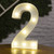 Alphabet Letter LED Lights Luminous Number Lamp Decor Battery Night Light for home Wedding Birthday Christmas party Decoration(D0101HIXGZ7.)