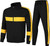 Men's Athletic Casual Tracksuit Long-sleeved Stand Collar Jacket Jogging Pants Set