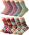 10 Pairs Womens Winter Wool Knit Socks Soft Warm Cozy Thick Vintage Casual Crew Socks Gifts
