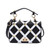 Leather Bags Women New 2022 Square Shoulder Bags Classic Black And White Plaid Messenger Bags Checkerboard Fashion Metal Rivet