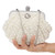 Beige Beaded Evening Bag Women's Fashion Pearl Dress Evening Clutch