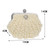 Beige Beaded Evening Bag Women's Fashion Pearl Dress Evening Clutch