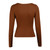 Autumn Sexy Women Blouses Chest Cutout Long-sleeved Ribbed Solid Color Tops Women Casual Tops Sexy Hollow Out Blouses