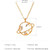 New Korean Zircon Hollow Planet Universe Pendant Necklace For Women Charm Fashion Choker Neck Chain Wedding Jewelry Girls Gift