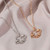 New Korean Zircon Hollow Planet Universe Pendant Necklace For Women Charm Fashion Choker Neck Chain Wedding Jewelry Girls Gift