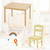 Kids 5 Pieces Table and Chair Set Wooden Children Activity Playroom Furniture Gift