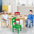 Kids 5 Pieces Table and Chair Set Wooden Children Activity Playroom Furniture Gift