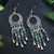 Boho Drop Vintage Drop Earrings Acrylic Turquoise Earrings Women's Elegant Jewelry Women's Accessories