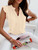 Women Ruffle Blouse Shirts Casual Summer V Neck Sleeveless Solid Blouse Tops