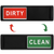 2 Pack Dishwasher Magnet Clean Dirty Sign Shutter Only Changes When You Push It Non-Scratching Strong Magnet Options Indicator