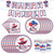 Dinnerware Set for independence day Decorations
