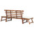 Garden Bench with Cushions 2-in-1 74.8” Solid Acacia Wood