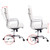 Sidanli White Office Chair with Faux Leather