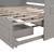 Wooden Daybed with Trundle Bed and Two Storage Drawers , Extendable Bed Daybed,Sofa Bed with Two Drawers