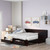 Wooden Daybed with Trundle Bed and Two Storage Drawers , Extendable Bed Daybed,Sofa Bed with Two Drawers