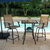 MEOOEM Outdoor Patio High Bar Set, Wood-Like Bar Table and Bar Chair for Living Room and Small Space Dining Room
