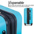 3 in 1 Luggage Set Hardside Spinner Suitcase with TSA Lock