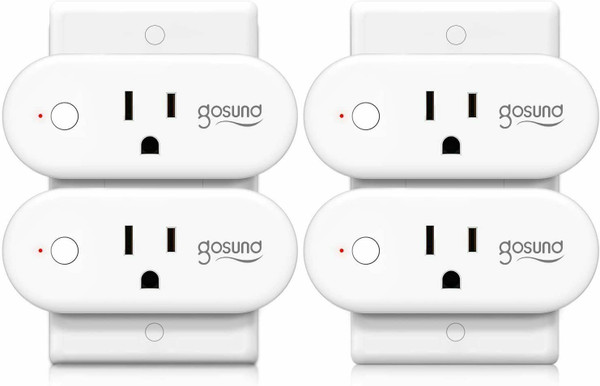 Gosund 4Pack Mini Smart Plug Home WiFi Outlet Socket Work With Alexa Google Home