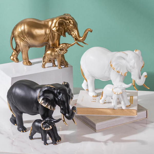 Creative Lucky Elephant Handicraft Ornament Desktop Decoration Good Luck Decoration Ornament For Home Office Wine Cabinet(D0101H223M7.)