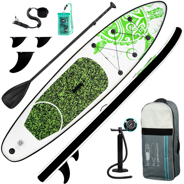 FunWater Free Shipping US CA - Stock SUP Stand Up Paddle Board 10'6"x30''x6'' Inflatable Paddleboard Soft Top Surfboard with ISUP Accessories Sup Board Surfing Board Water Sports