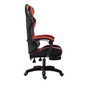 PU gaming chair, swivel recliner with adjustable backrest and seat height, high back gaming chair with footrest, office chair with 360° swivel, suitable for office or gaming PU gaming chair, swivel recliner with adjustable backrest and seat height, high back gaming chair with footrest, office chair with 360° swivel, suitable for office or gaming