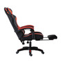 PU gaming chair, swivel recliner with adjustable backrest and seat height, high back gaming chair with footrest, office chair with 360° swivel, suitable for office or gaming PU gaming chair, swivel recliner with adjustable backrest and seat height, high back gaming chair with footrest, office chair with 360° swivel, suitable for office or gaming