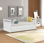 THE TWIN BED CAN BE EXPANDED AND 2 DRAWERS FOR WHITE COLOR THE TWIN BED CAN BE EXPANDED AND 2 DRAWERS FOR WHITE COLOR