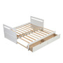 THE TWIN BED CAN BE EXPANDED AND 2 DRAWERS FOR WHITE COLOR THE TWIN BED CAN BE EXPANDED AND 2 DRAWERS FOR WHITE COLOR