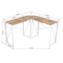 Corner Computer Desk Foldable Writing Study Table Rustic Home Office Workstation Industrial L-Shaped Desk Corner Computer Desk Foldable Writing Study Table Rustic Home Office Workstation Industrial L-Shaped Desk