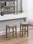 Counter Height 26" Bar Stools for Kitchen Counter Backless Faux Leather Stools Farmhouse Island Chairs (26 Inch, Set of 2) Counter Height 26" Bar Stools for Kitchen Counter Backless Faux Leather Stools Farmhouse Island Chairs (26 Inch, Set of 2)