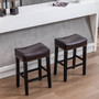 Counter Height 26" Bar Stools for Kitchen Counter Backless Faux Leather Stools Farmhouse Island Chairs (26 Inch, Set of 2) Counter Height 26" Bar Stools for Kitchen Counter Backless Faux Leather Stools Farmhouse Island Chairs (26 Inch, Set of 2)