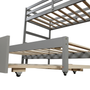 Twin over Twin/King Bunk Bed with Twin Size Trundle Twin over Twin/King Bunk Bed with Twin Size Trundle