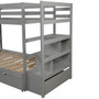 Twin over Twin/King Bunk Bed with Twin Size Trundle Twin over Twin/King Bunk Bed with Twin Size Trundle
