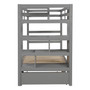Twin over Twin/King Bunk Bed with Twin Size Trundle Twin over Twin/King Bunk Bed with Twin Size Trundle