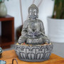 11.1inches Meditation Buddha Water Fountain Relaxing Decor for Home Office 11.1inches Meditation Buddha Water Fountain Relaxing Decor for Home Office