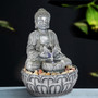 11.1inches Meditation Buddha Water Fountain Relaxing Decor for Home Office 11.1inches Meditation Buddha Water Fountain Relaxing Decor for Home Office