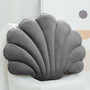 Velvet Sea Shell Throw Pillow Scallop Shaped Pillow with Insert for Sofa Bed Chair