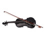 New 4/4 Acoustic Violin Case Bow Rosin Black