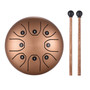 5.5 Inch Mini 8-Tone Steel Tongue Drum C Key Percussion Instrument Hand Pan Drum with Drum Mallets Carry Bag 5.5 Inch Mini 8-Tone Steel Tongue Drum C Key Percussion Instrument Hand Pan Drum with Drum Mallets Carry Bag