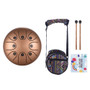 5.5 Inch Mini 8-Tone Steel Tongue Drum C Key Percussion Instrument Hand Pan Drum with Drum Mallets Carry Bag 5.5 Inch Mini 8-Tone Steel Tongue Drum C Key Percussion Instrument Hand Pan Drum with Drum Mallets Carry Bag