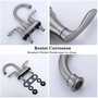 2-Handle 4-Inch Brushed Nickel Bathroom Faucet, Bathroom Vanity Sink Faucets with Pop-up Drain and Supply Hoses