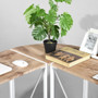 Corner Computer Desk Folding Writing Study Table Rustic Home Office Workstation Industrial L-Shaped Desk Corner Computer Desk Folding Writing Study Table Rustic Home Office Workstation Industrial L-Shaped Desk
