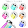 LED Shower Head Handheld Color-Changing Automatically Hydropower without Batteries