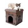 Pet Life Foldaway Collapsible Designer Cat House Furniture Bench Pet Life Foldaway Collapsible Designer Cat House Furniture Bench
