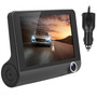 1296P Car DVR Dash Camera 4In 3 Lens Vehicle Driving Recorder Seamless Recording